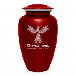 Phoenix Cremation Urn - Ruby Red