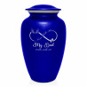 My Dad Walks With Me Cremation Urn - Midnight Blue