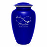 My Son Walks With Me Cremation Urn - Midnight Blue