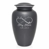 My Mom Walks With Me Cremation Urn - Gunmetal Gray