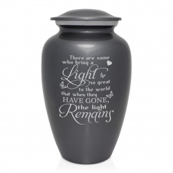 Light Remains Cremation Urn - Gunmetal Gray