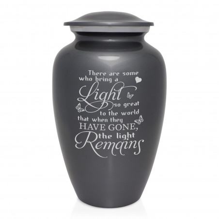 Light Remains Cremation Urn - Gunmetal Gray