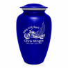 Riding with Angels Motorcycle Cremation Urn - Midnight Blue