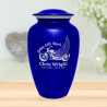 Riding with Angels Motorcycle Cremation Urn - Midnight Blue