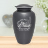Riding with Angels Motorcycle Cremation Urn - Gunmetal Gray