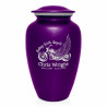 Riding with Angels Motorcycle Cremation Urn - Purple Luster