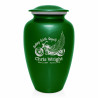 Riding with Angels Motorcycle Cremation Urn - Shamrock Green