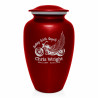 Riding with Angels Motorcycle Cremation Urn - Ruby Red