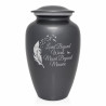Loved Beyond Words Cremation Urn - Gunmetal Gray