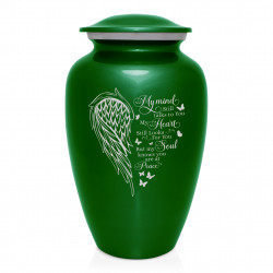 At Peace Cremation Urn - Shamrock Green
