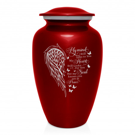 At Peace Cremation Urn - Ruby Red
