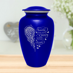 Memory Becomes a Treasure Cremation Urn - Midnight Blue