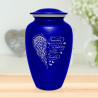 Memory Becomes a Treasure Cremation Urn - Midnight Blue