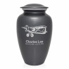 Bush Plane Cremation Urn - Gunmetal Gray