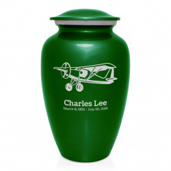Bush Plane Cremation Urn - Shamrock Green