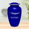 Commercial Airplane Jet Cremation Urn - Midnight Blue