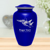 Fighter Jet Plane Cremation Urn - Midnight Blue
