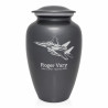 Fighter Jet Plane Cremation Urn - Gunmetal Gray
