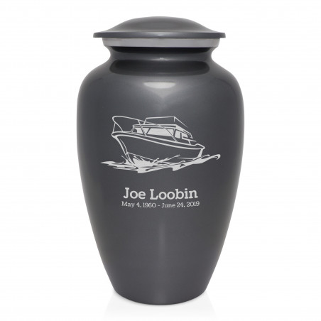 Boat Cremation Urn - Gunmetal Gray