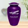 Airplane II Cremation Urn - Purple Luster