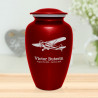 Airplane II Cremation Urn - Ruby Red