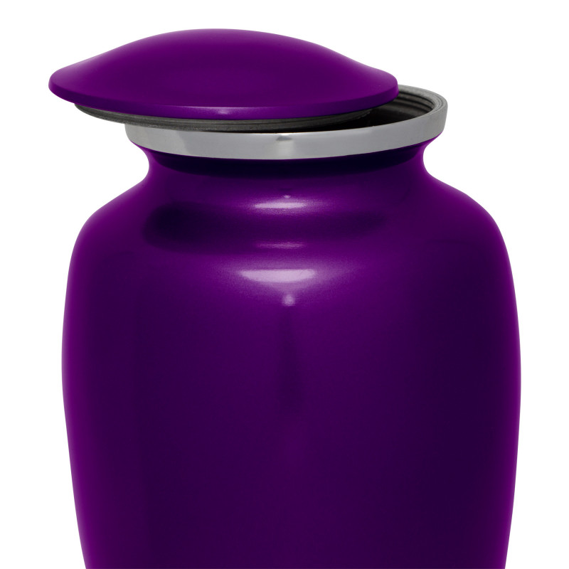 Helicopter Cremation Urn - Purple Luster