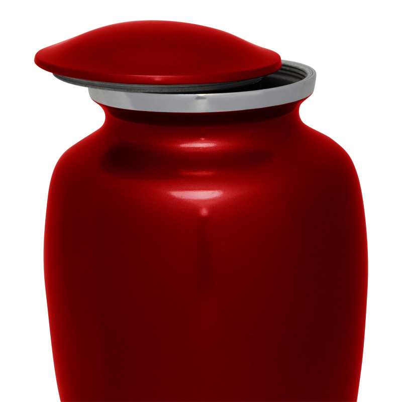 Helicopter Cremation Urn - Ruby Red