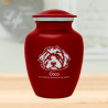 Cavapoo Dog Cremation Urn - Ruby Red