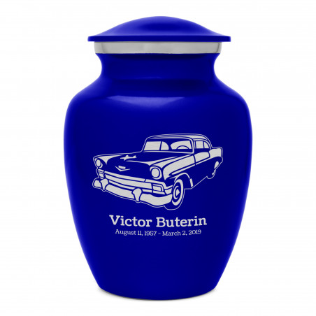 Classic Car II Sharing Urn - Midnight Blue