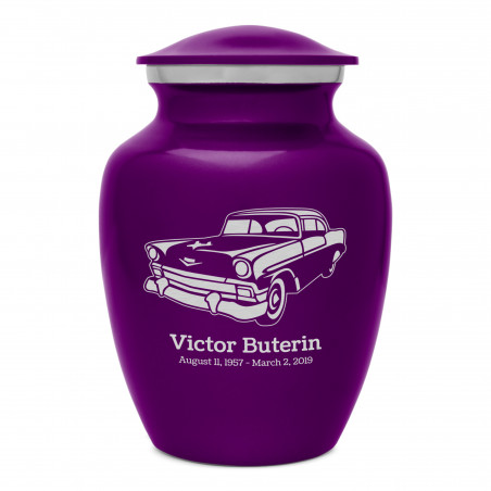 Classic Car II Sharing Urn - Purple Luster