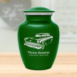 Classic Car II Sharing Urn - Shamrock Green