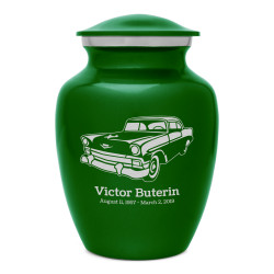 Classic Car II Sharing Urn - Shamrock Green