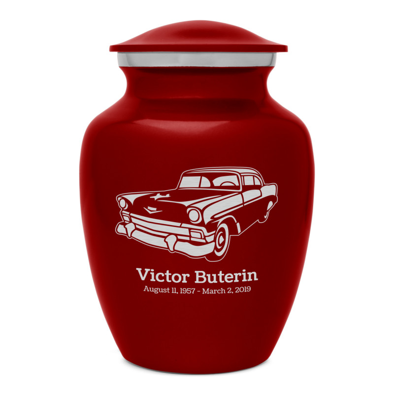 Classic Car II Sharing Urn - Ruby Red