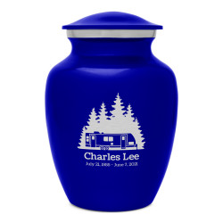 Travel Trailer Camper Sharing Urn - Midnight Blue