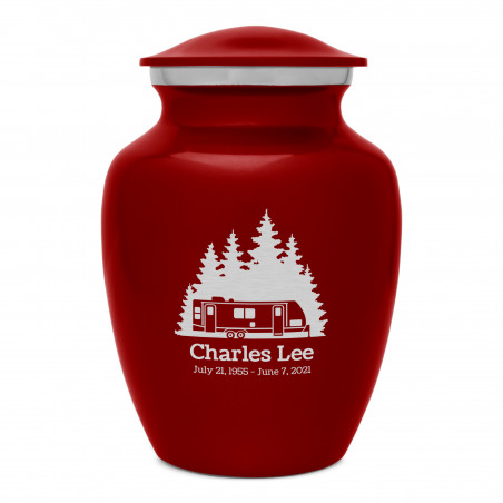 Travel Trailer Camper Sharing Urn - Ruby Red