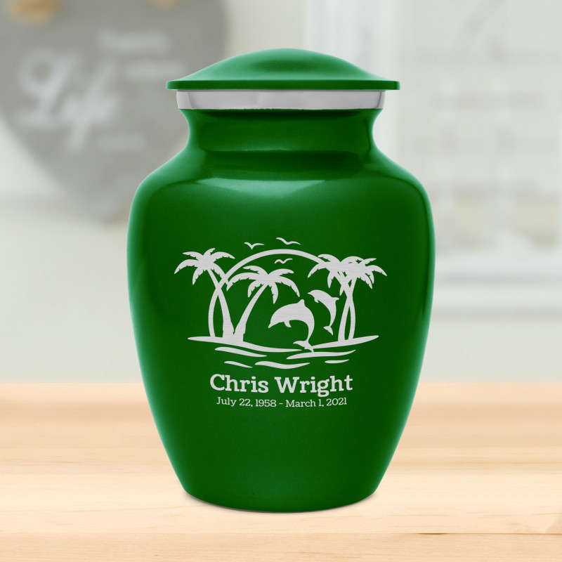 Endless Summer Sunset Sharing Urn - Shamrock Green