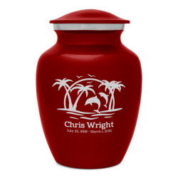Endless Summer Sunset Sharing Urn - Ruby Red