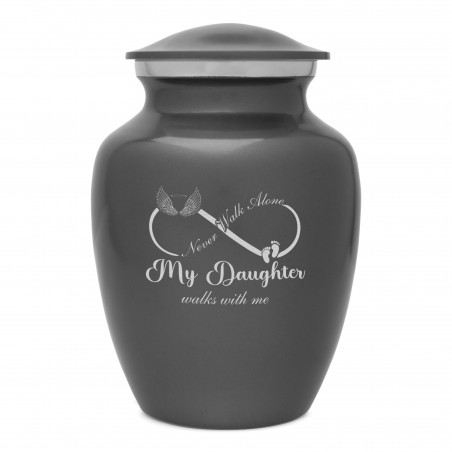 My Daughter Walks With Me Sharing Urn - Gunmetal Gray