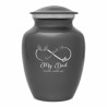 My Dad Walks With Me Sharing Urn - Gunmetal Gray