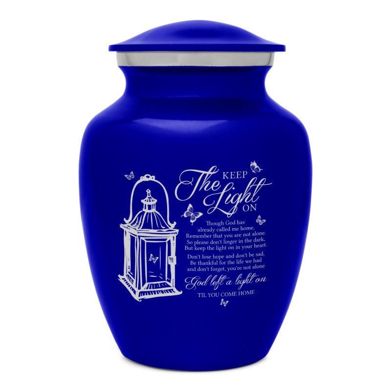 Keep the Light On Sharing Urn - Midnight Blue