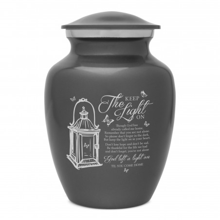 Keep the Light On Sharing Urn - Gunmetal Gray