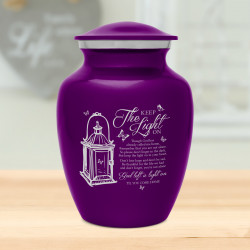 Keep the Light On Sharing Urn - Purple Luster