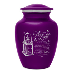 Keep the Light On Sharing Urn - Purple Luster