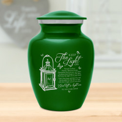 Keep the Light On Sharing Urn - Shamrock Green