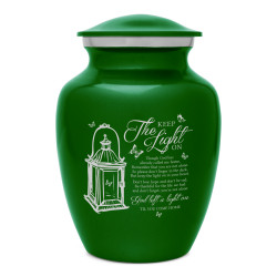 Keep the Light On Sharing Urn - Shamrock Green