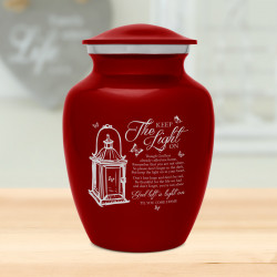 Keep the Light On Sharing Urn - Ruby Red