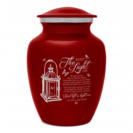 Keep the Light On Sharing Urn - Ruby Red