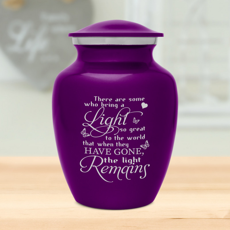 Light Remains Sharing Urn - Purple Luster
