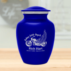 Riding with Angels Motorcycle Sharing Urn - Midnight Blue