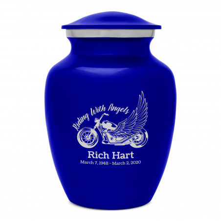 Riding with Angels Motorcycle Sharing Urn - Midnight Blue